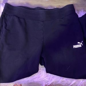 Puma black joggers